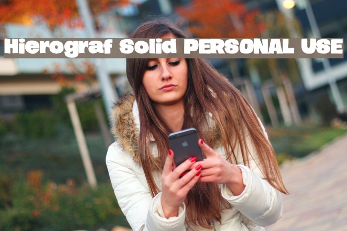 Hierograf Solid PERSONAL USE Font examples