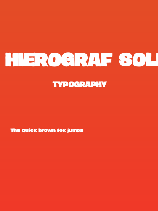 Hierograf Solid PERSONAL USE Poster
