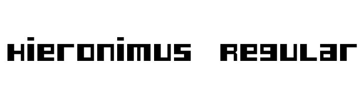 Hieronimus Regular Font