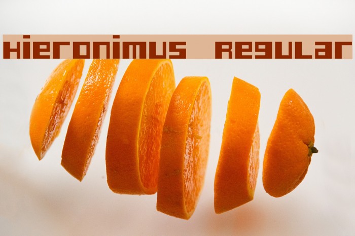 Hieronimus Regular Font examples