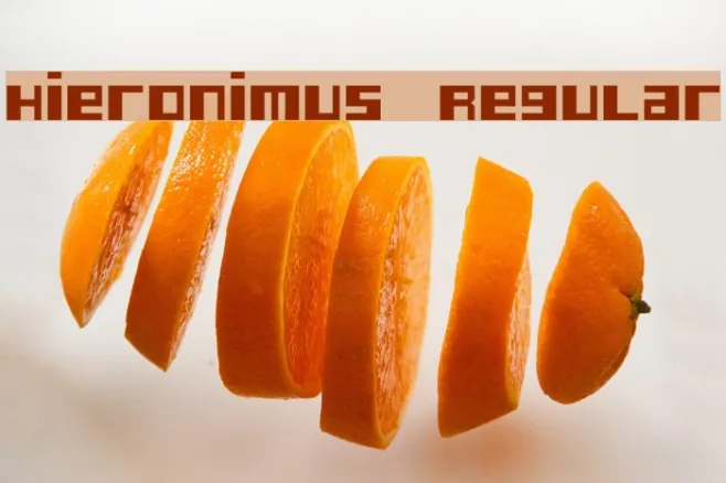 Hieronimus Regular Example 1