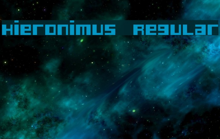 Hieronimus Regular Font examples