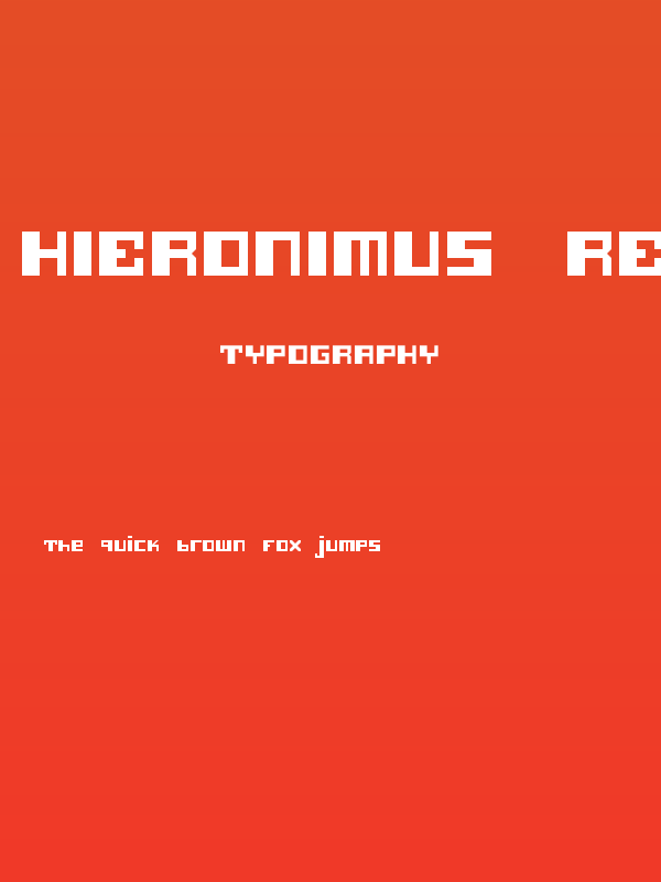 Hieronimus Regular Poster
