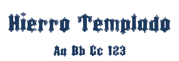 Hierro Templado Font Preview
