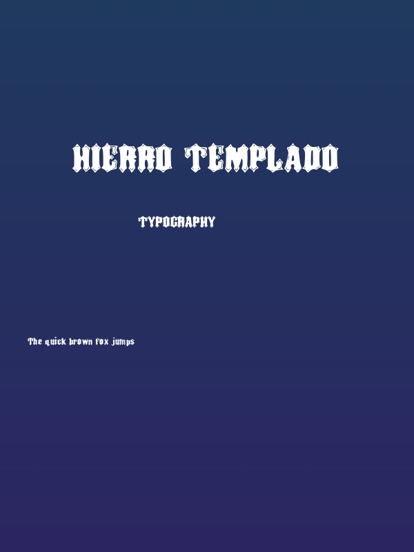 Hierro Templado Poster