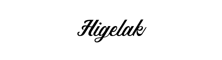 Higelak Font - FFonts.net