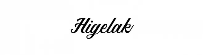 Higelak  Frei Schriftart Herunterladen