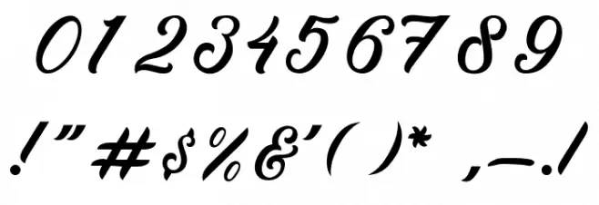 Higelak Font OTHER CHARS