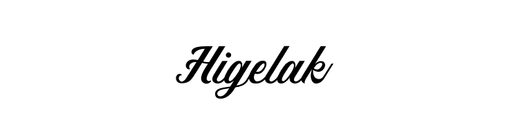 Higelak  Frei Schriftart Herunterladen