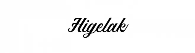Higelak  Frei Schriftart Herunterladen