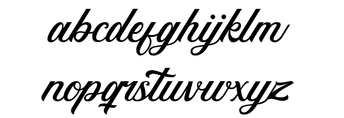 Higelak Font LOWERCASE