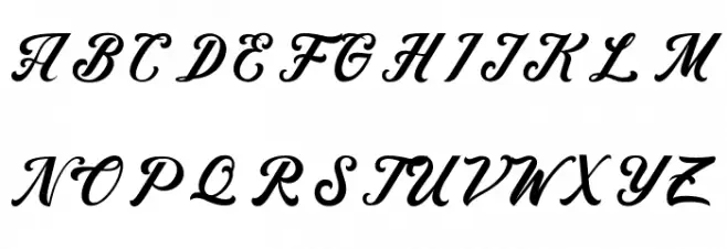Higelak フォント 大文字