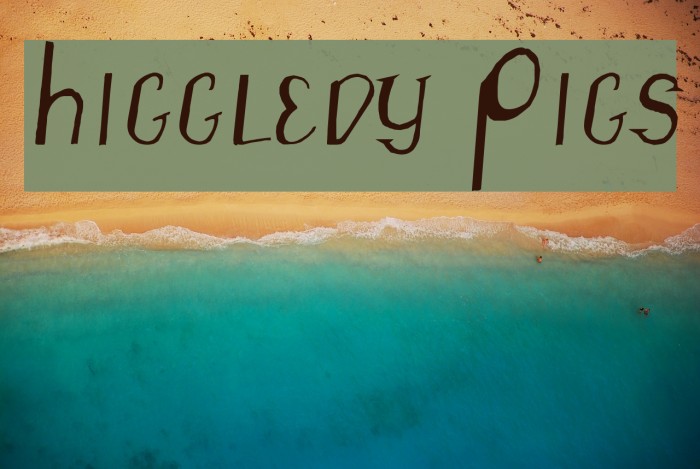 Higgledy Pigs Font examples