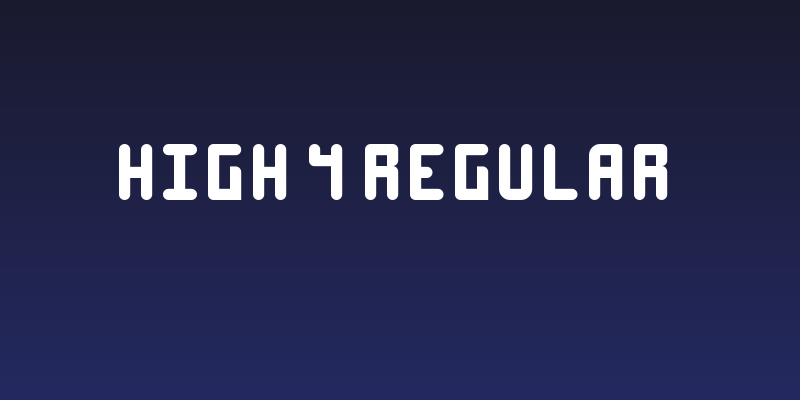 High 4 Regular Social Header