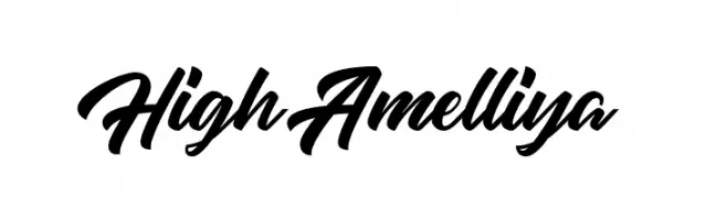 High Amelliya  Free Fonts Download