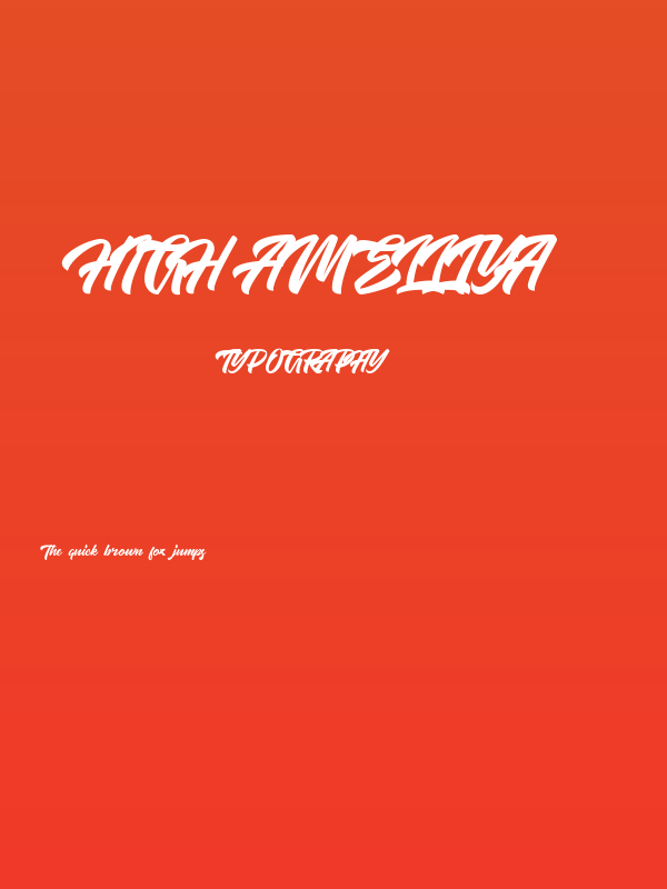 High Amelliya Poster
