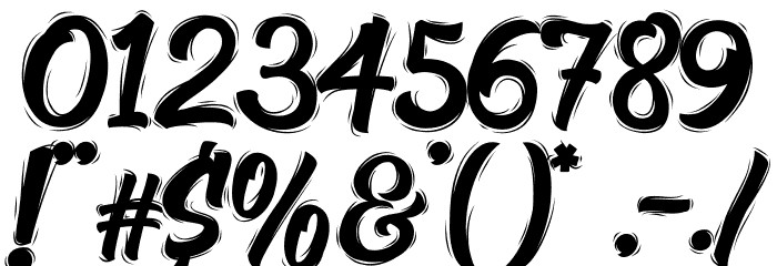 High Beasty Font OTHER CHARS