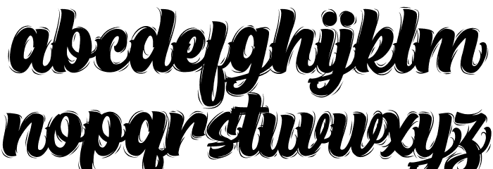 High Beasty Font LOWERCASE