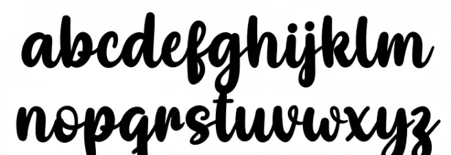 High Beginning Personal Use Schriftart Kleinbuchstaben