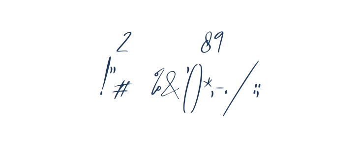 High Billion 2 Italic Other Characters