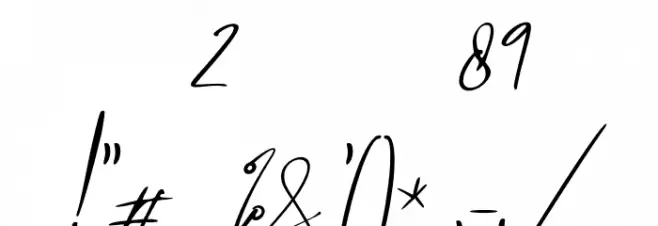 High Billion 2 Italic Font OTHER CHARS