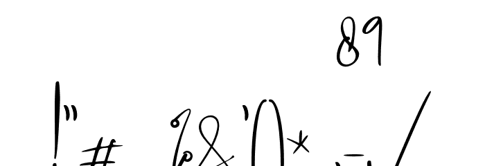 High Billion Font OTHER CHARS