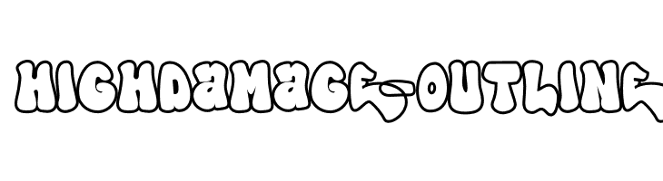 High Damage - Outline  免费字体下载