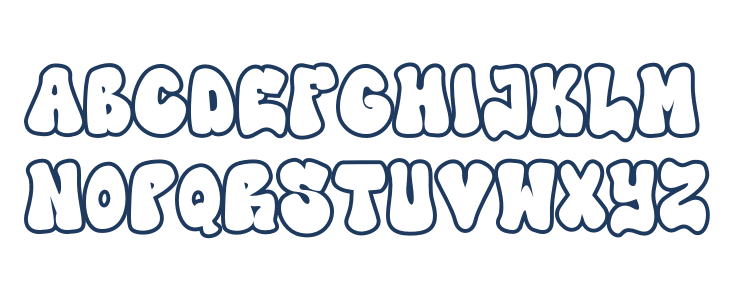 High Damage - Outline Uppercase