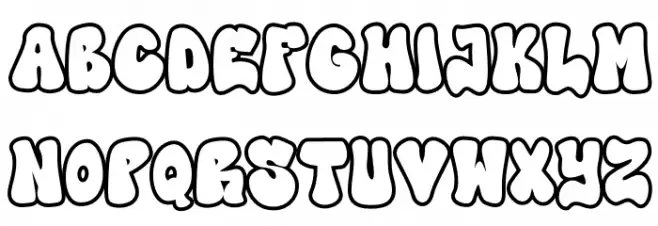 High Damage - Outline Шрифта ВЕРХНИЙ