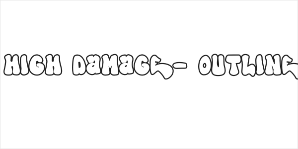 High Damage - Outline Logo