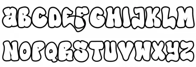 High Damage - Outline Шрифта строчной