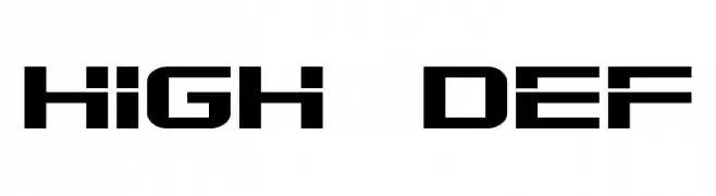 High Def  Frei Schriftart Herunterladen