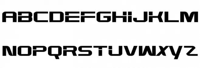 High Def Schriftart Groß