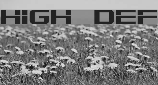 High Def Font examples