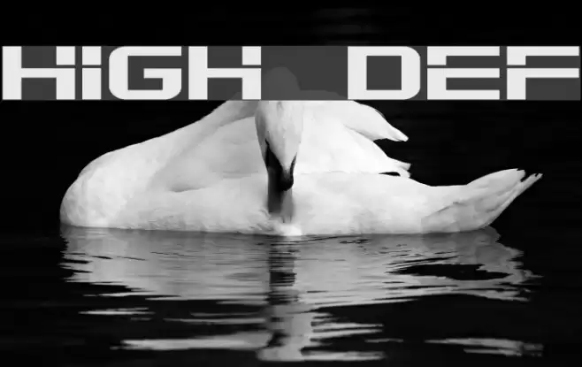 High Def Font examples