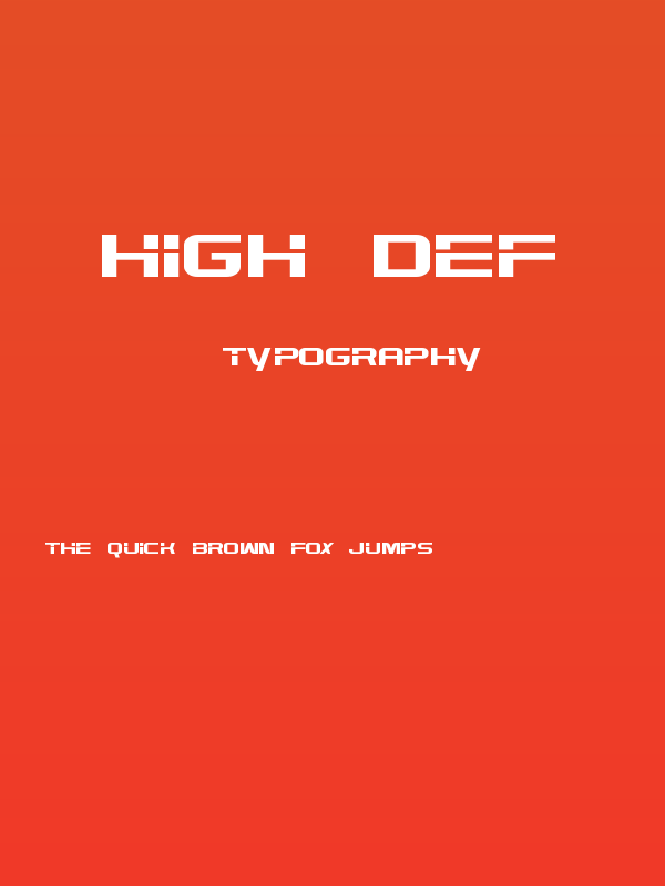 High Def Poster