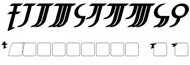 High Drowic Bold Italic Font OTHER CHARS