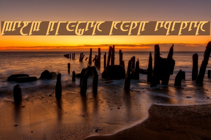 High Drowic Bold Italic Font examples
