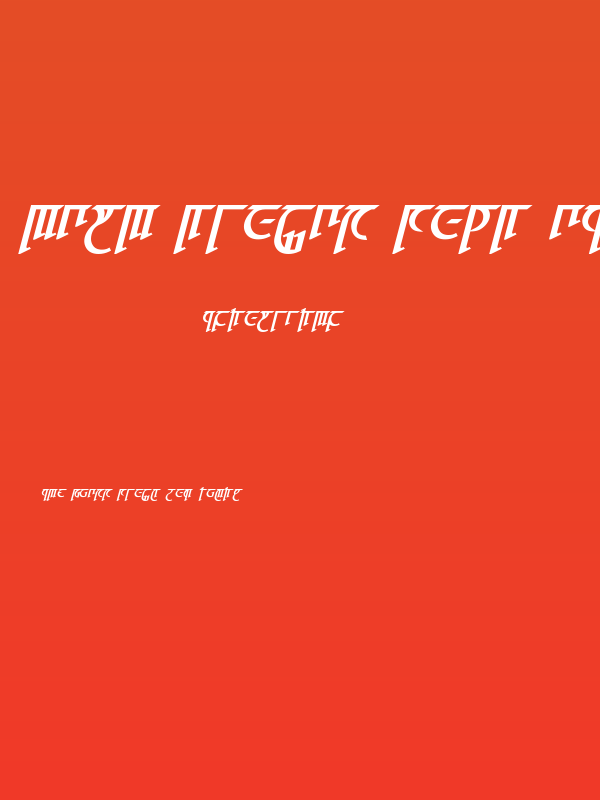 High Drowic Bold Italic Poster