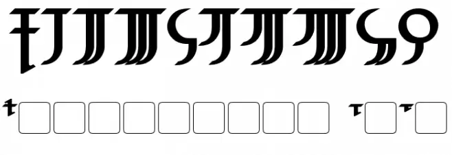 High Drowic Bold Font OTHER CHARS