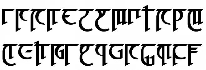 High Drowic Bold フォント 大文字
