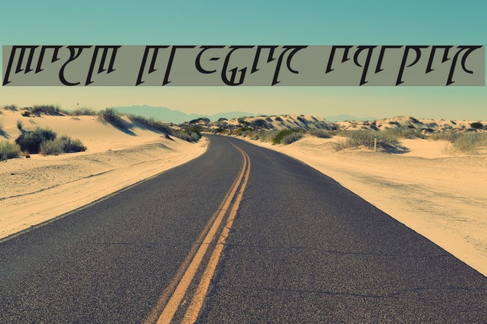 High Drowic Italic Font examples