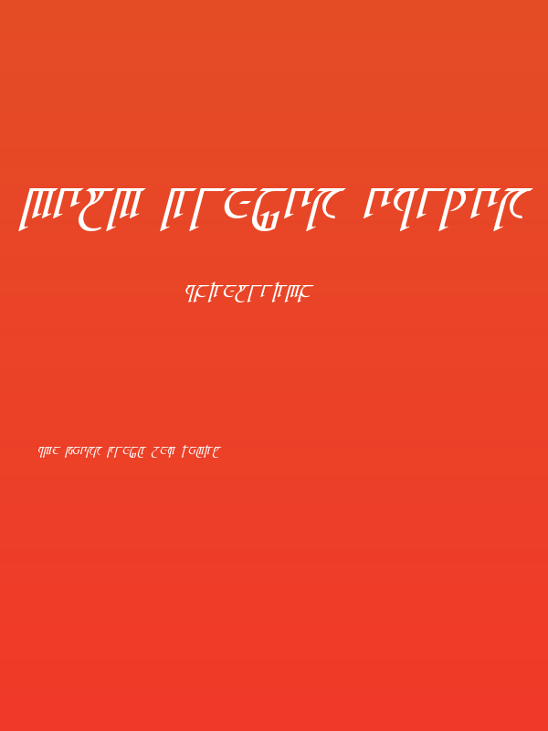 High Drowic Italic Poster