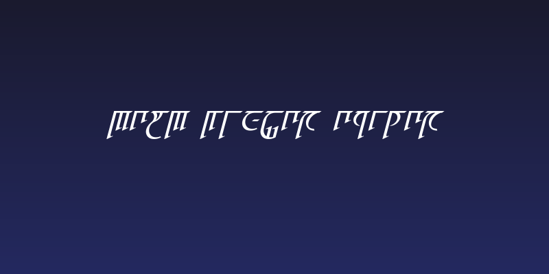 High Drowic Italic Social Header