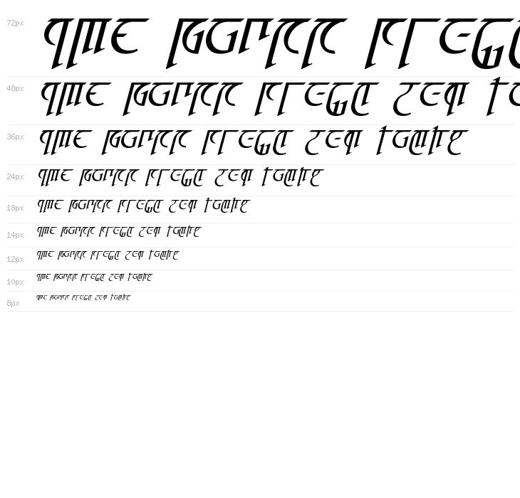 High Drowic Italic Waterfall