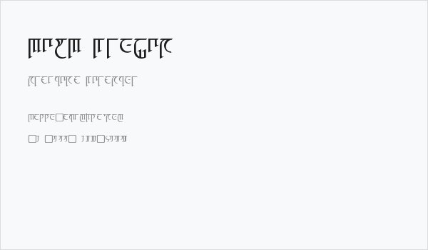 High Drowic Business Card