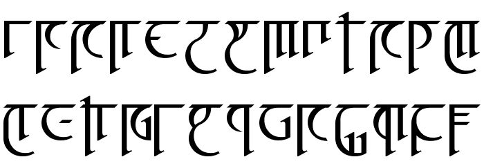 High Drowic Font LOWERCASE