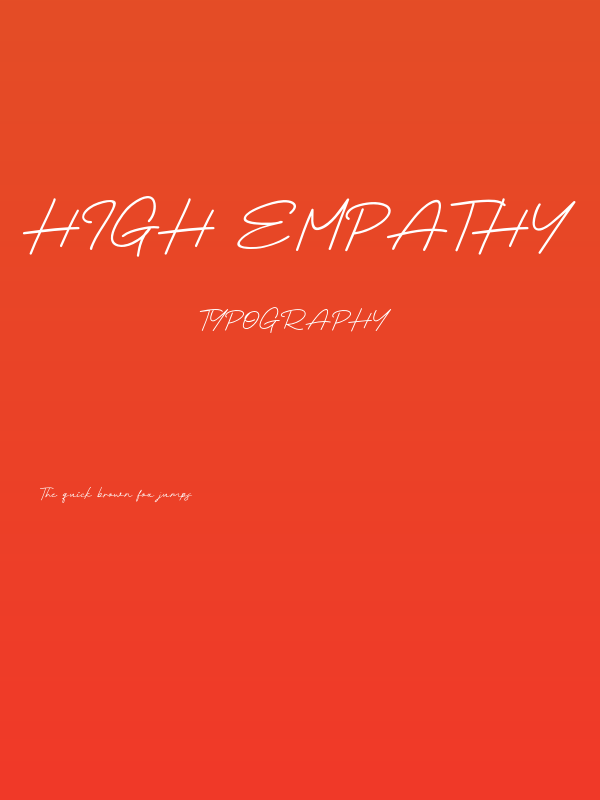High Empathy Poster