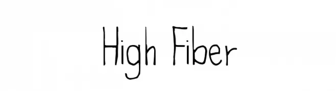High Fiber  font caratteri gratis