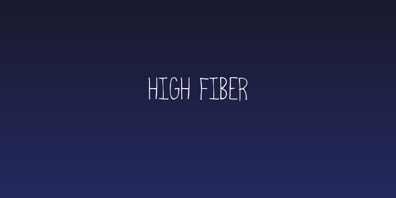 High Fiber Social Header